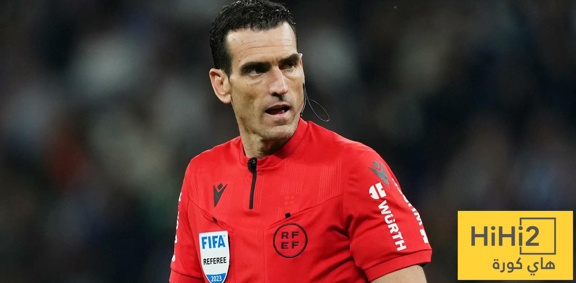 أداء باهت للحكم مارتينيز مونويرا في مواجهة ريال مدريد وإسبانيول