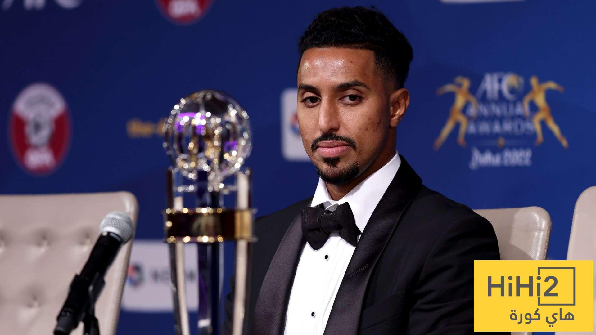السجل الذهبي لجائزة أفضل لاعب آسيوي