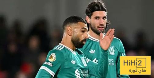 احصائيات الشوط الاول من مباراة ليفربول ضد برينتفورد