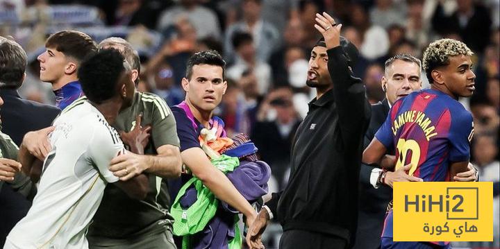 سبب طرد وإنذار لاعبي ريال مدريد بعد نهاية الكلاسيكو