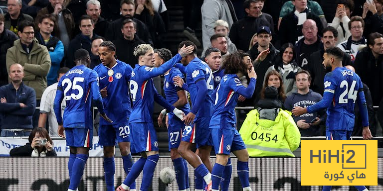 ترتيب الدوري الانجليزي بعد فوز تشيلسي على توتنهام