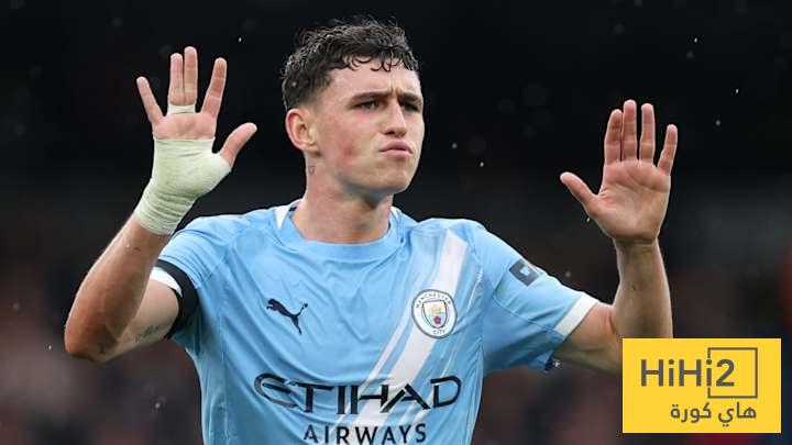 رقم تاريخي ينتظر فودين مع مانشستر سيتي