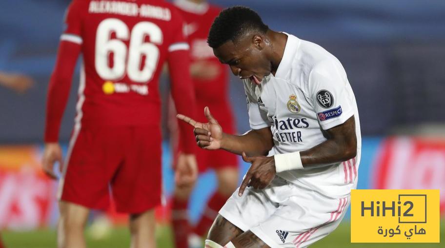 فينيسيوس لا يعرف طعم الهزيمة أمام ليفربول