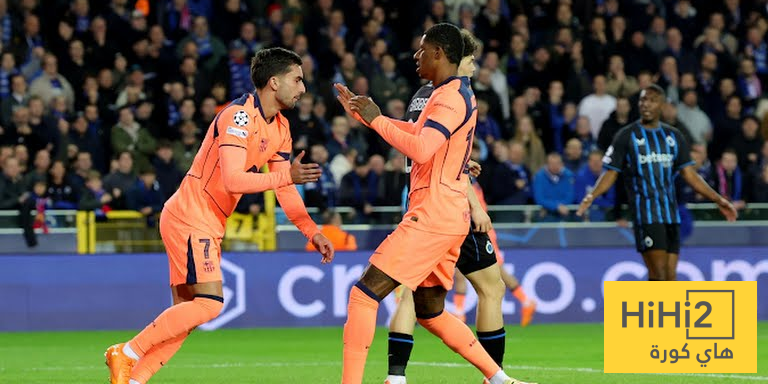 برشلونة يتاخر امام كلوب بروج في الشوط الاول