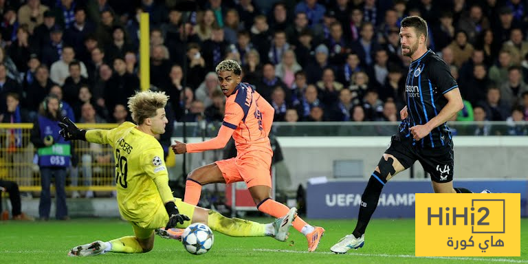لامين يامال يسجل هدف التعادل في شباك كلوب بروج