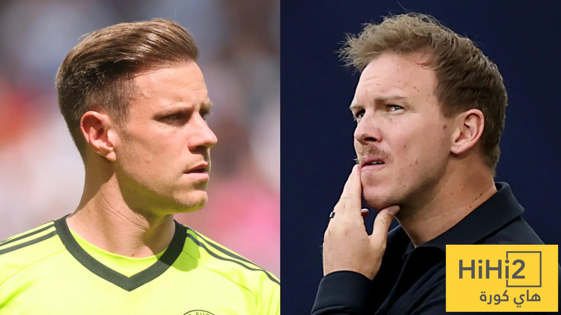 ناغلسمان يثير الجدل حول مستقبل تير شتيغن!