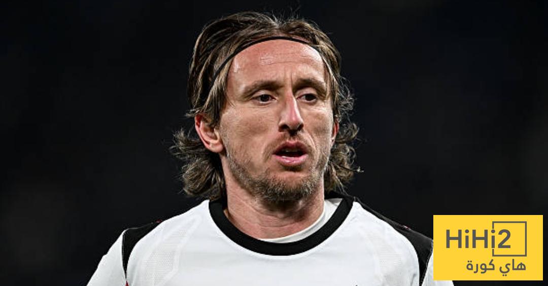 بيريز يشكر مودريتش