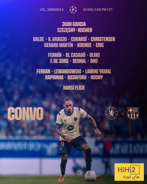 3 غيابات.. قائمة برشلونة الرسمية لمواجهة تشيلسي 4 3 غيابات.. قائمة برشلونة الرسمية لمواجهة تشيلسي 3