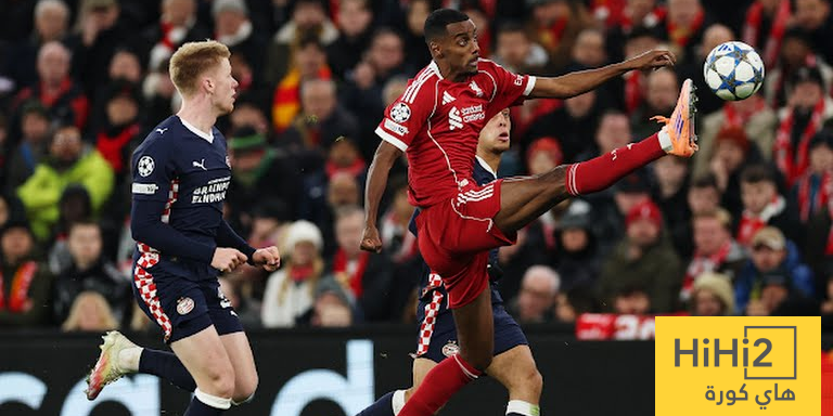 احصائيات مباراة ليفربول وايندهوفن في دوري الابطال