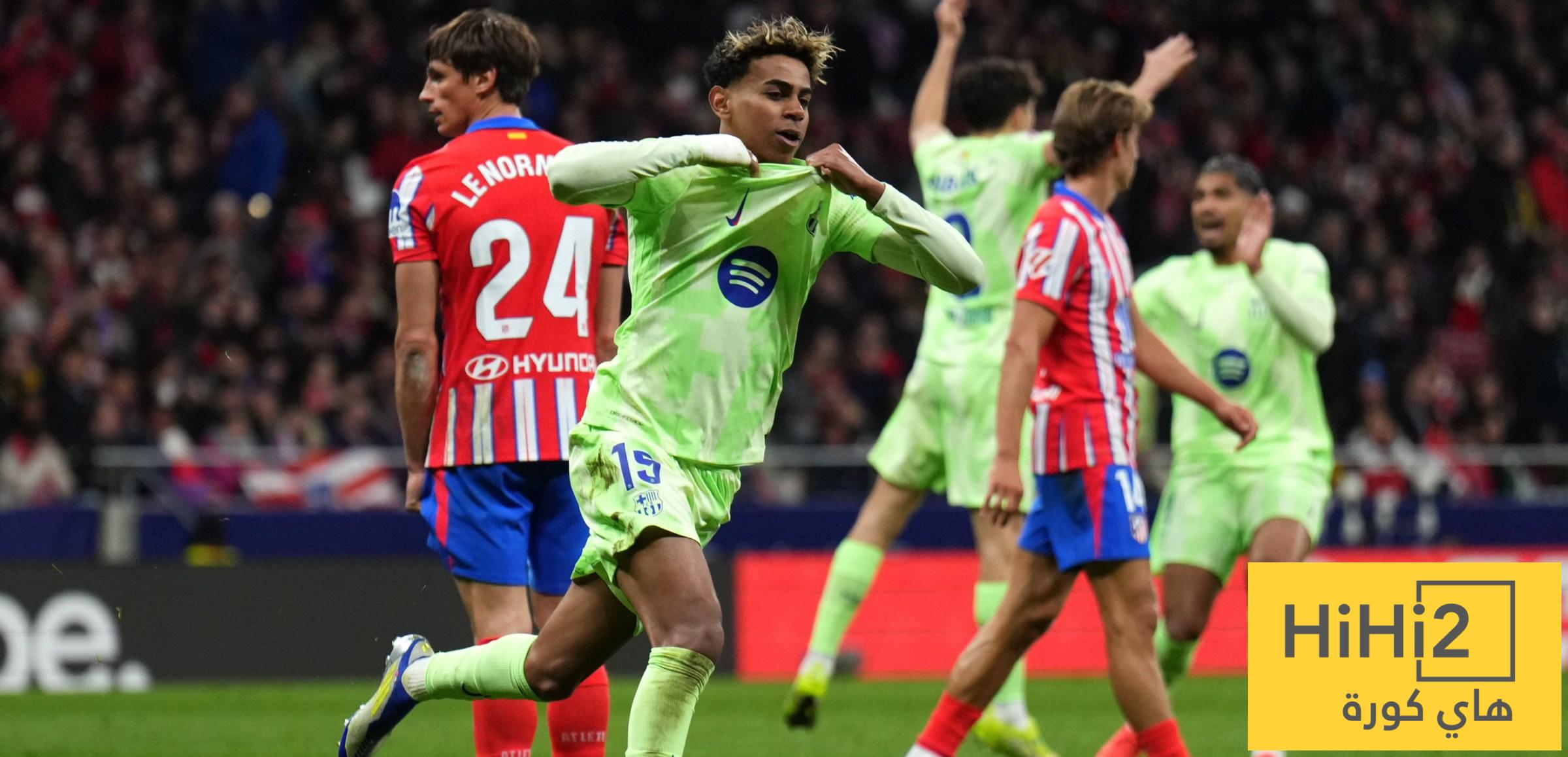 نتائج آخر خمس مباريات بين برشلونة وأتلتيكو مدريد