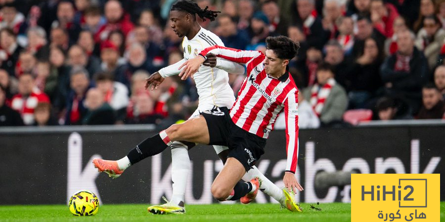 احصائيات الشوط الاول من مباراة ريال مدريد و بلباو