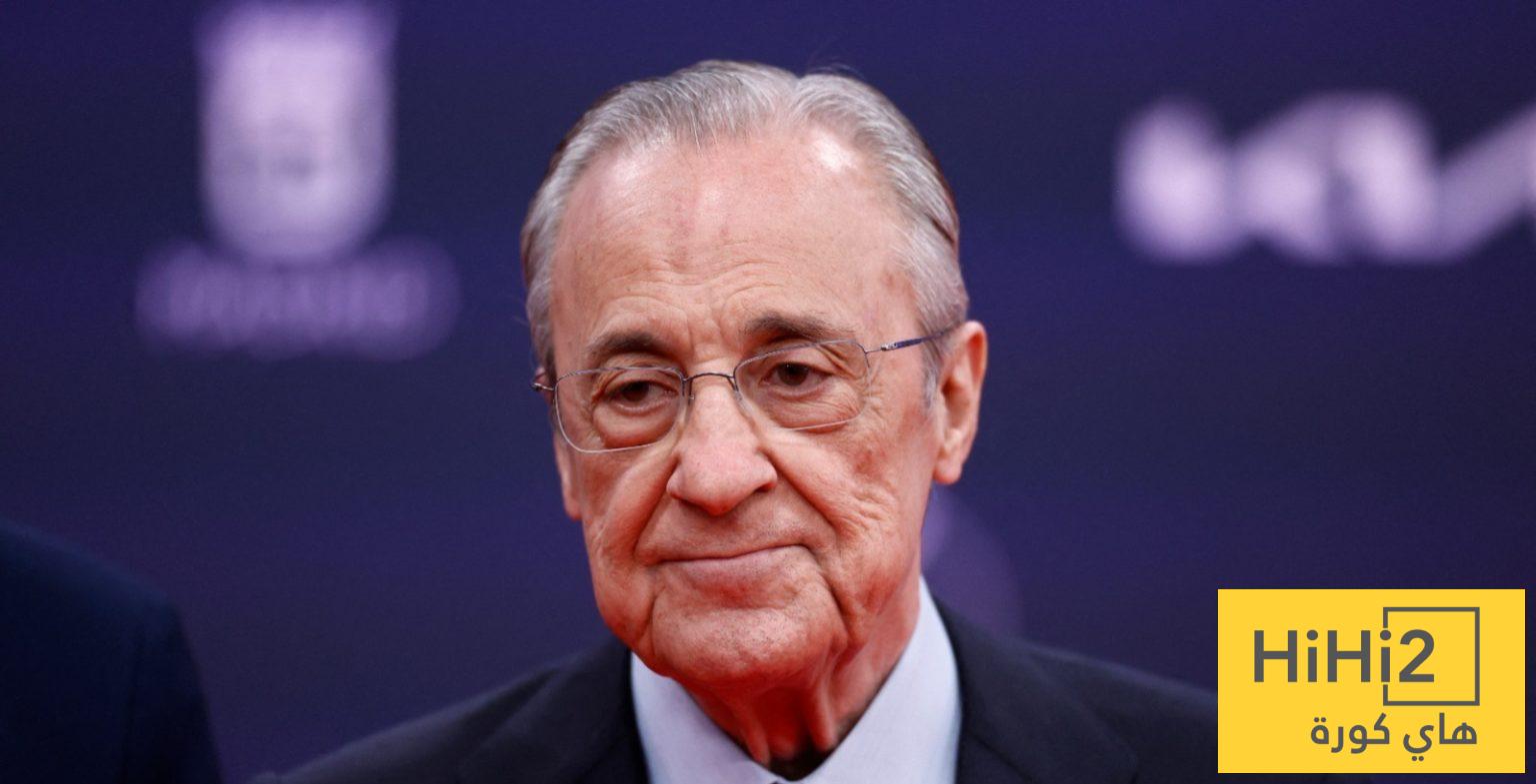 رد فعل بيريز بعد سقوط ريال مدريد أمام سيلتا فيغو