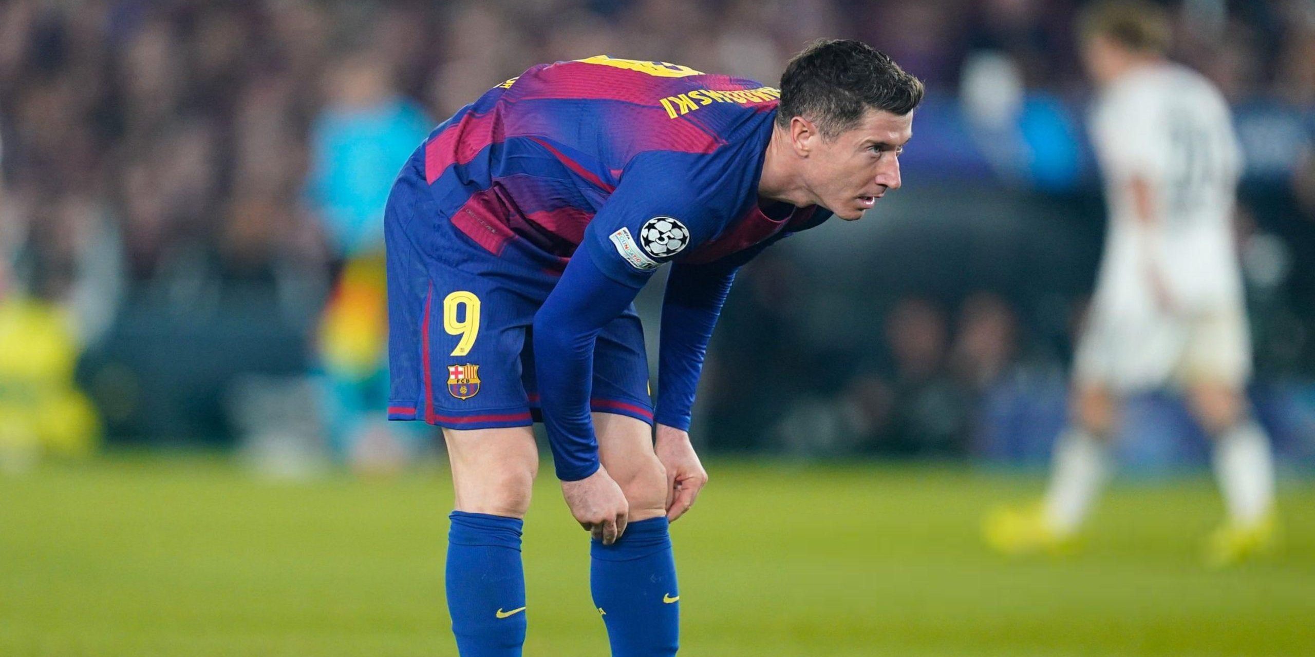 حيرة في برشلونة بسبب مستوى ليفاندوفسكي