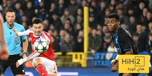 أرقام مارتينيلي أمام كلوب بروج