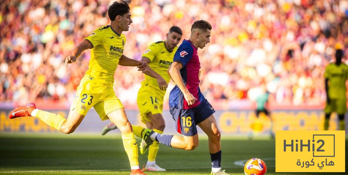 نتائج آخر خمس مباريات بين برشلونة وفياريال