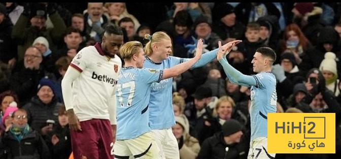 تفوق كبير لـ مانشستر سيتي أمام ويست هام