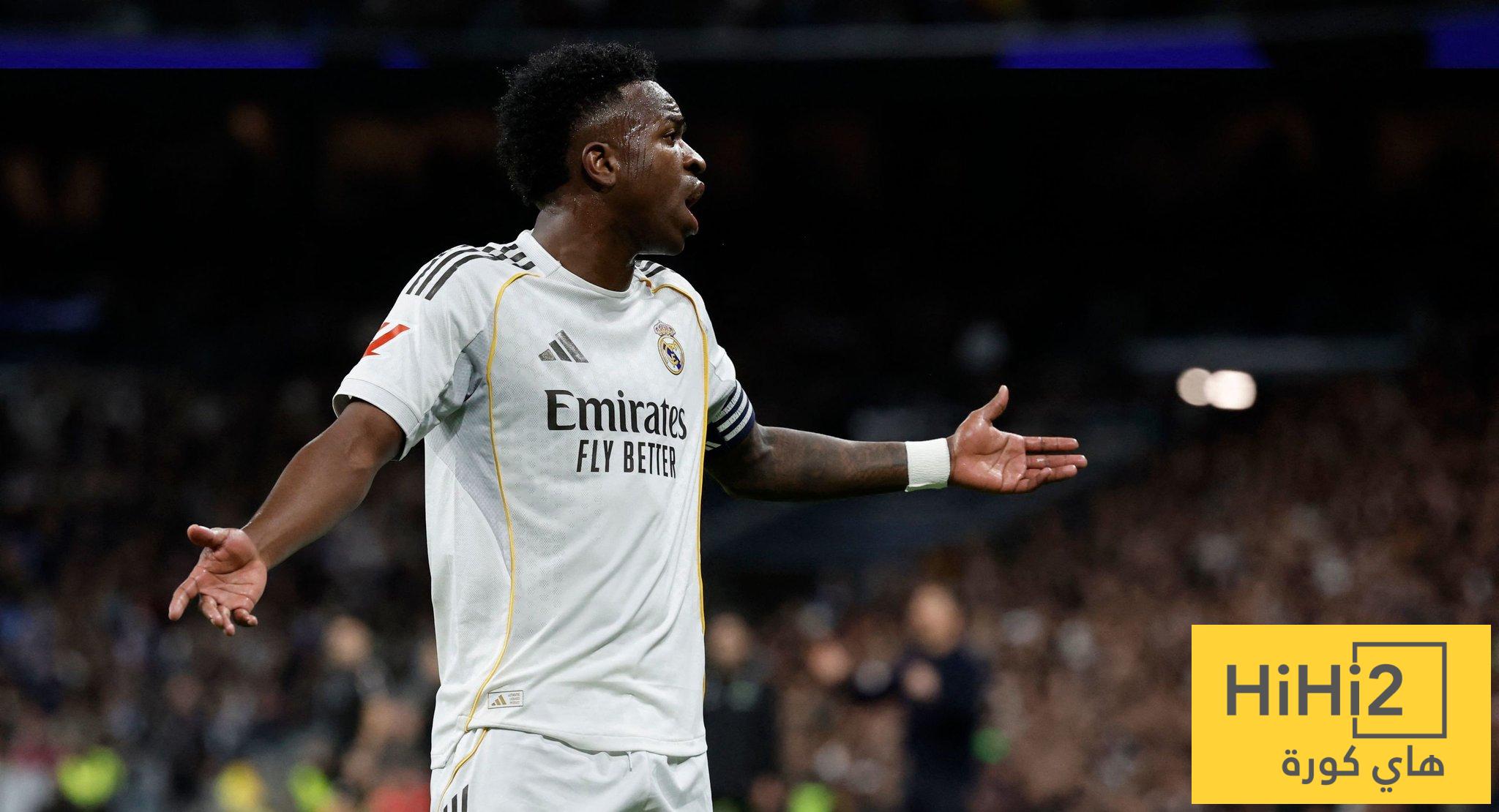 نية ريال مدريد واضحة تجاه فينيسيوس