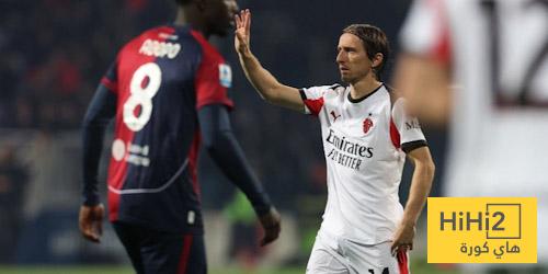 عين على مودريتش في مباراة كالياري