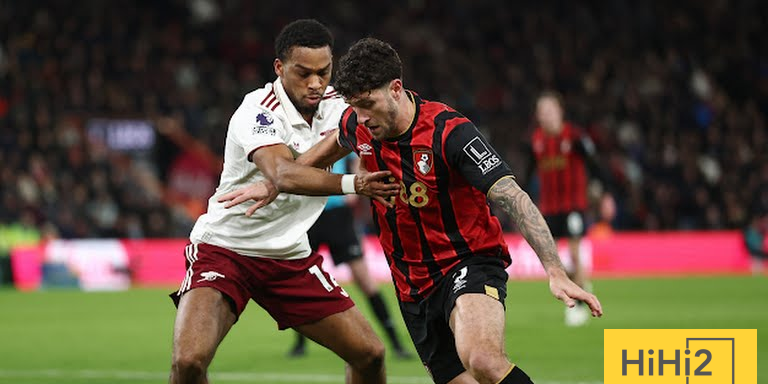 تقييم لاعبي ارسنال امام بورنموث في الشوط الاول