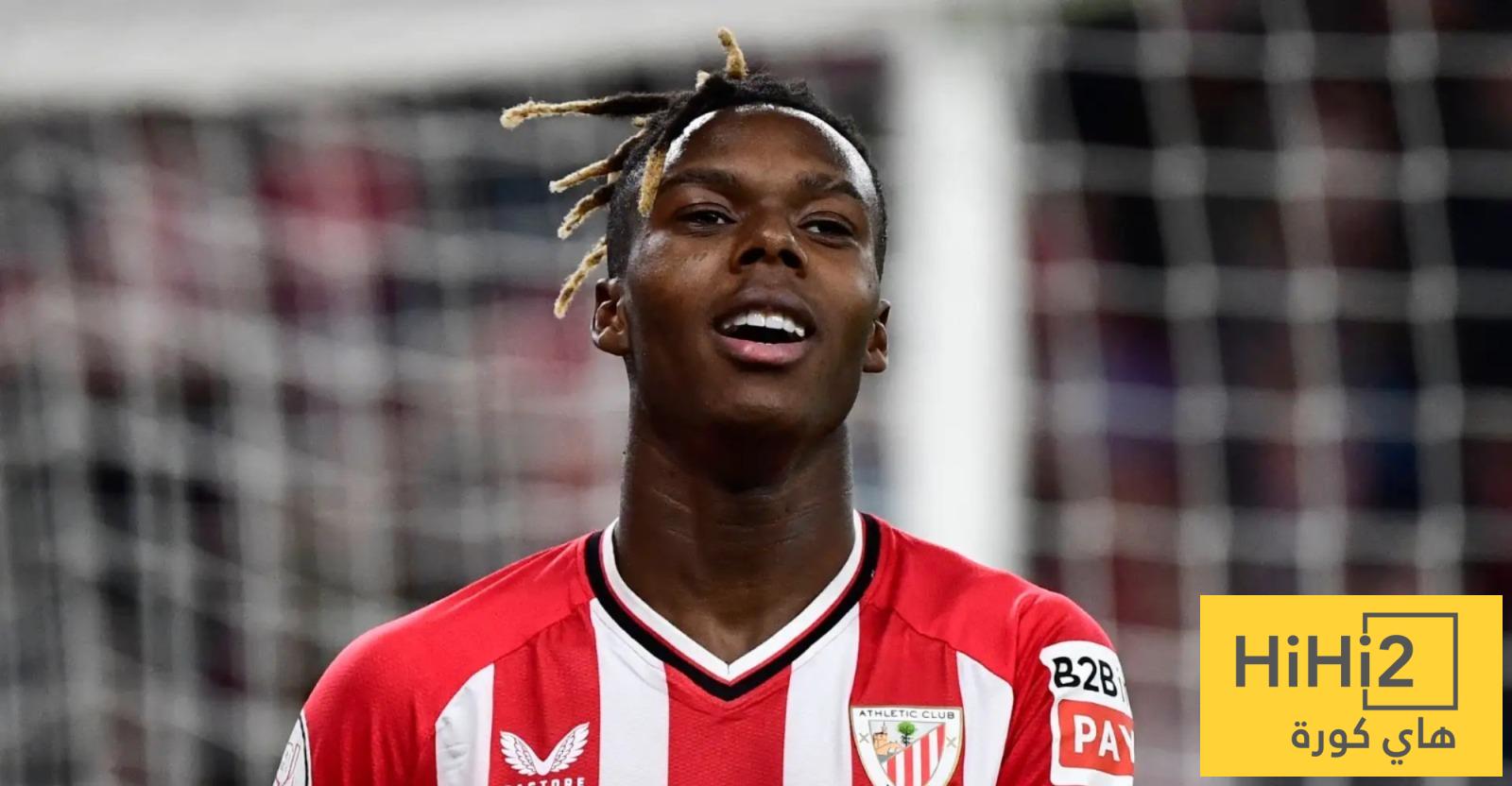 صافرات استهجان كبيرة من الجمهور ضد نيكو ويليامز