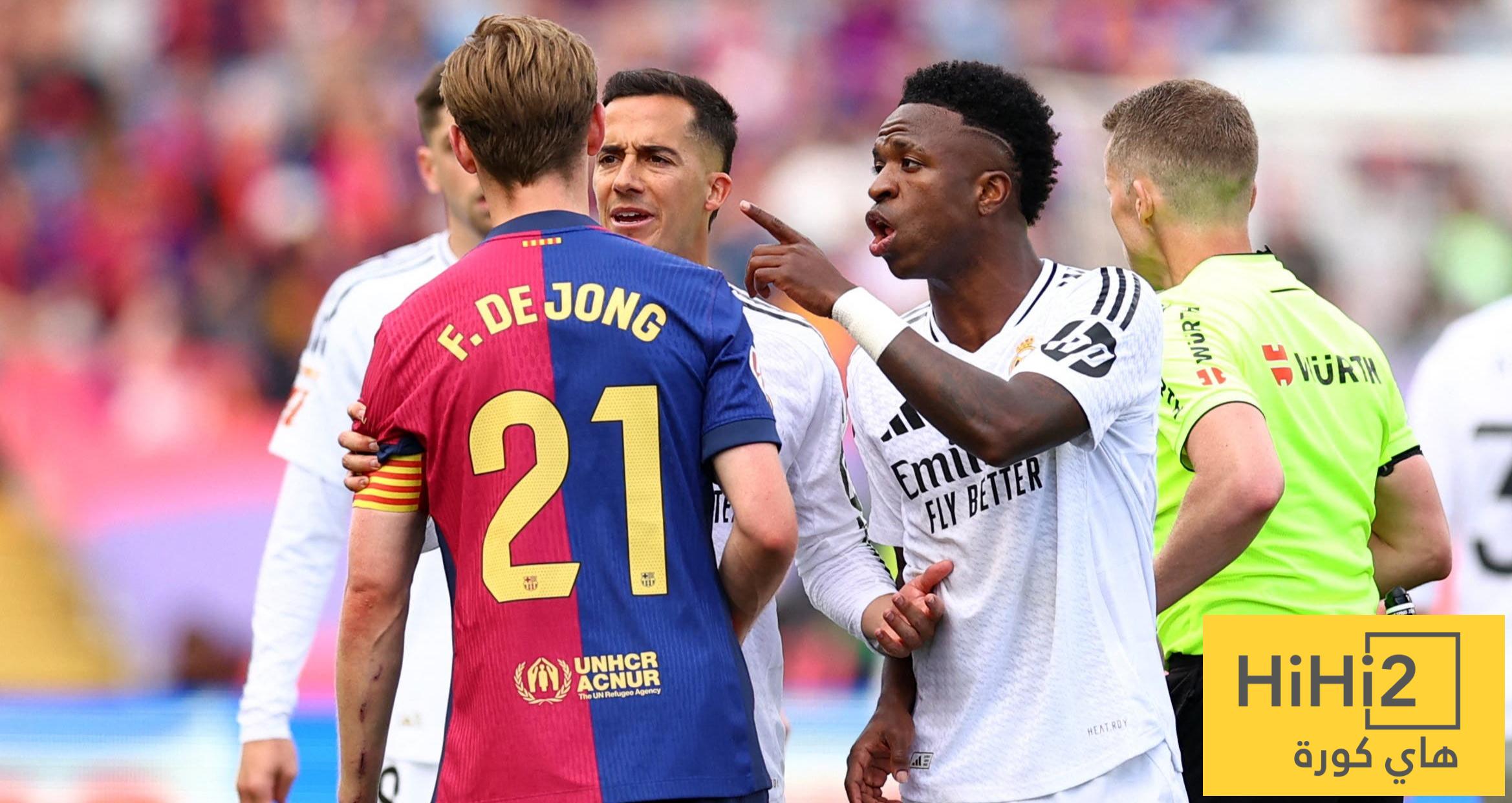 نتائج آخر خمس مباريات بين برشلونة وريال مدريد