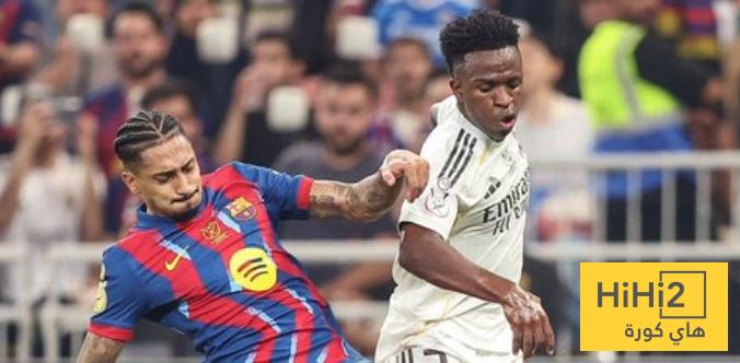 ملخص ما قدمه فينيسيوس في الشوط الأول أمام برشلونة