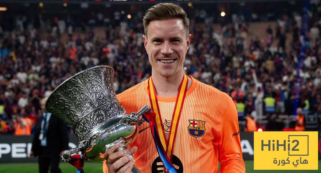 منشور تير شتيغن بعد التتويج بالسوبر الإسباني