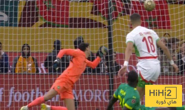 السنغال تسجل الهدف الاول امام المغرب 2 السنغال تسجل الهدف الاول امام المغرب 1