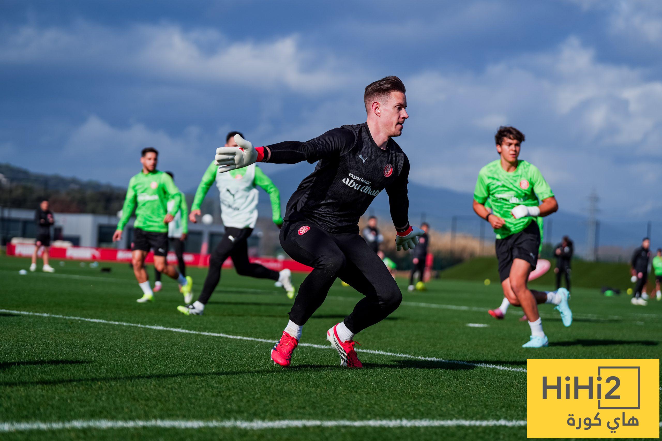 أول يوم لتير شتيغن مع جيرونا أول يوم لتير شتيغن مع جيرونا