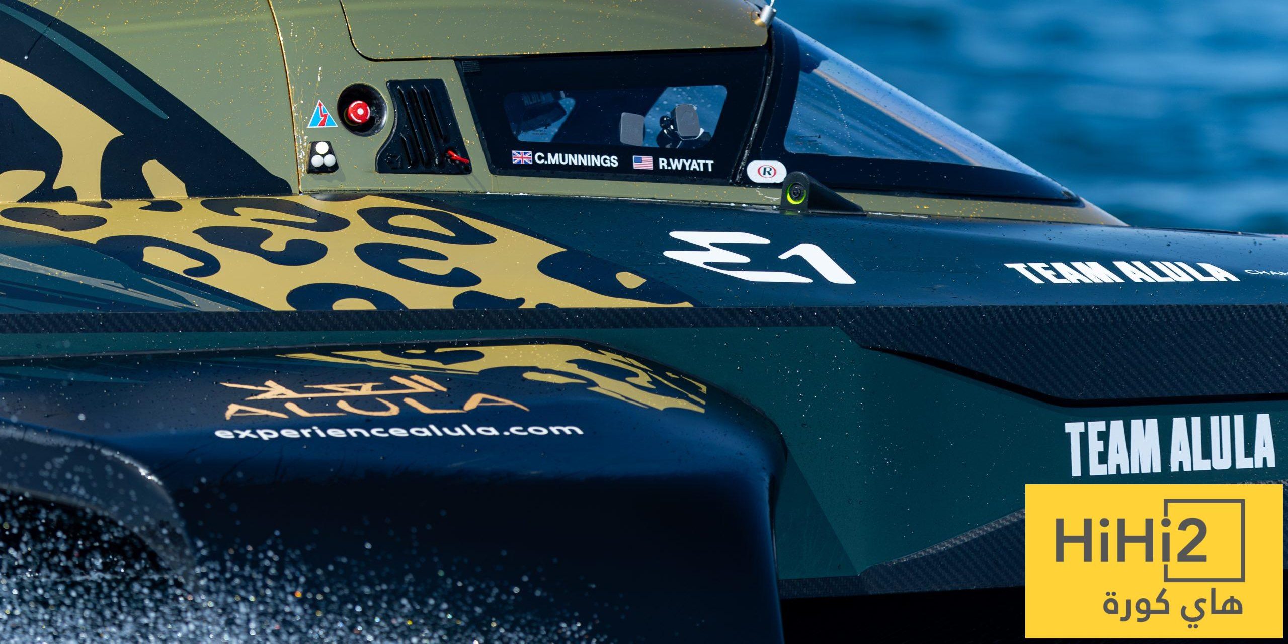 فريق “برادي” يتصدر التصفيات التأهيلية لبطولة العالم للقوارب الكهربائية السريعة E1