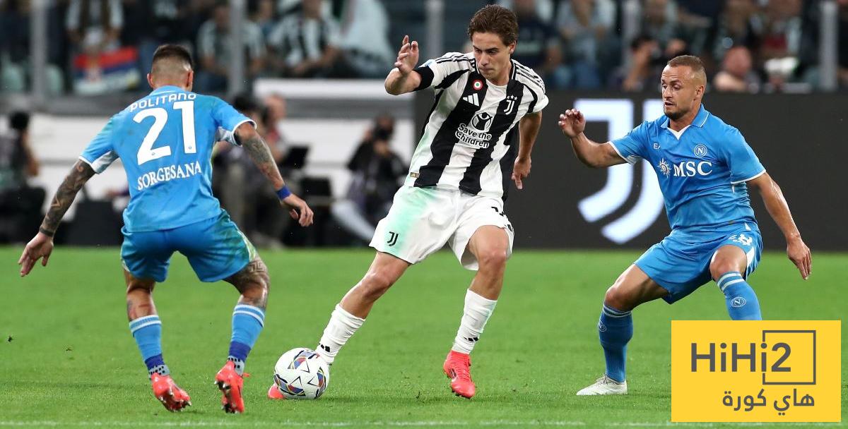 نتائج آخر خمس مباريات بين يوفنتوس ونابولي