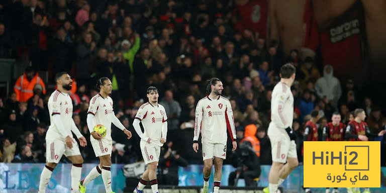 تقييم لاعبي ليفربول بعد الهزيمة امام بورنموث