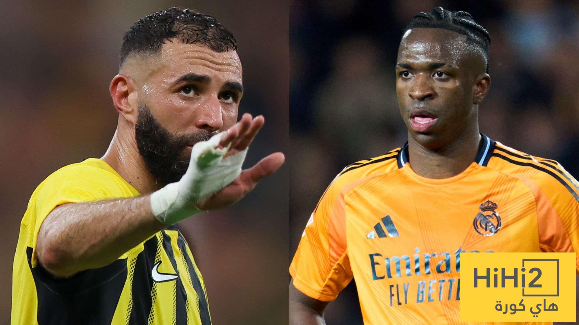 بنزيما يكرر سيناريو فينيسيوس في الاتحاد ! بنزيما يكرر سيناريو فينيسيوس في الاتحاد !