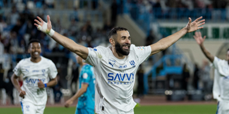 أرقام كريم بنزيما في أول مباراة مع الهلال