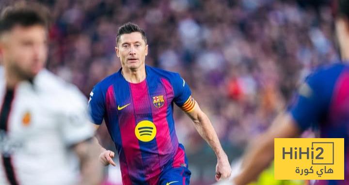 منشور ليفاندوفسكي بعد الفوز على مايوركا