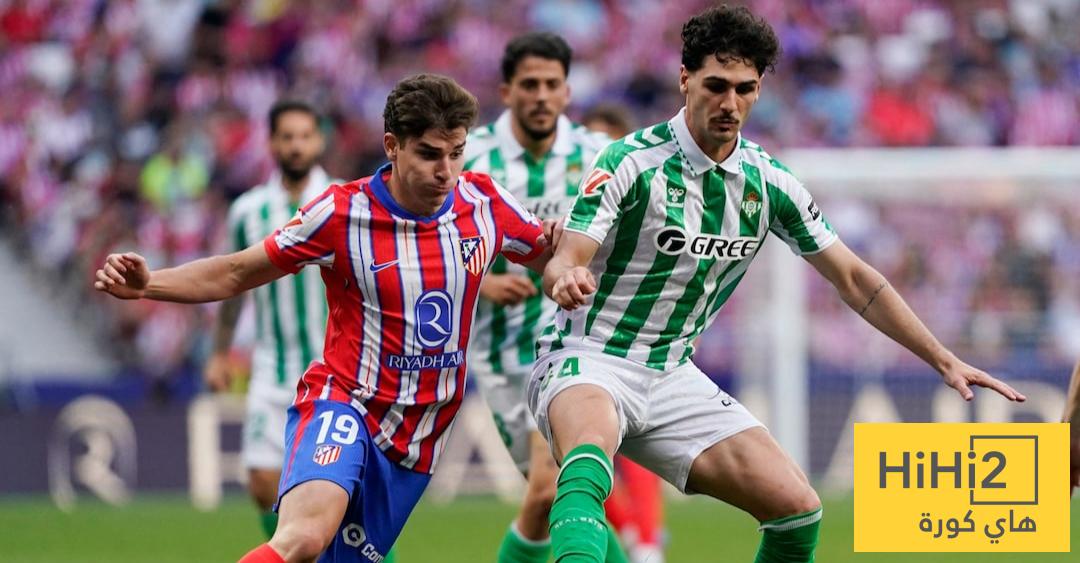 نتائج آخر خمس مباريات بين أتلتيكو مدريد وبيتيس