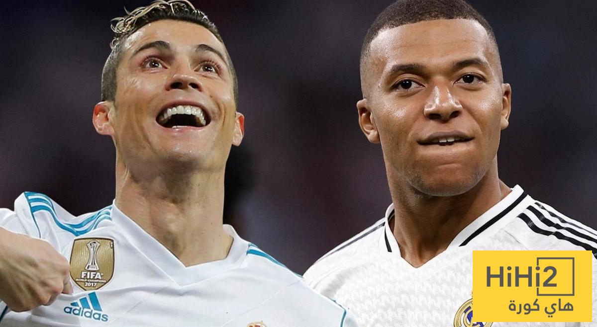 كم يحتاج مبابي لتحطيم عرش رونالدو في ريال مدريد ؟