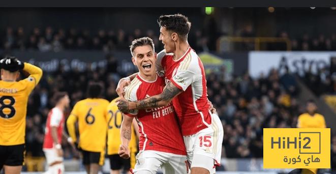 رقم جيد لأرسنال أمام ولفر هامبتون