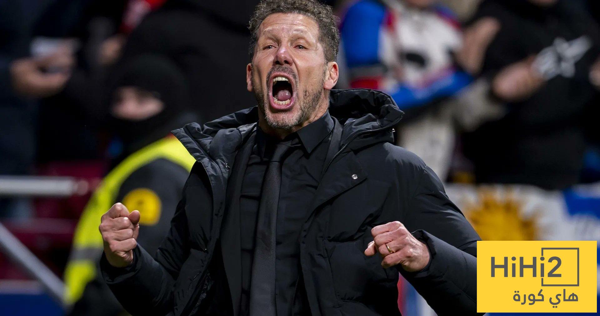 تعليق سيميوني بعد التعادل أمام كلوب بروج