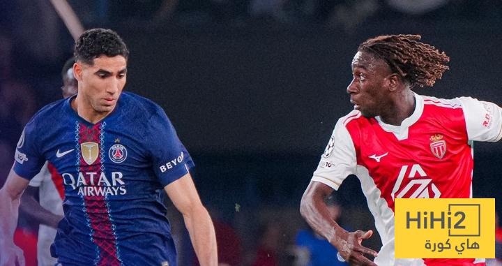 أرقام أشرف حكيمي أمام موناكو أرقام أشرف حكيمي أمام موناكو