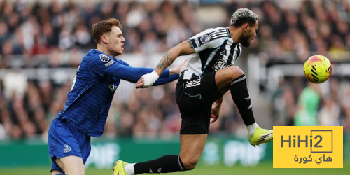 إحصائيات نصف ساعة من مباراة نيوكاسل يونايتد وإيفرتون