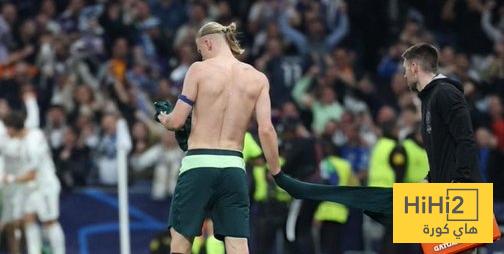 ارقام هالاند امام الريال ” صفر “