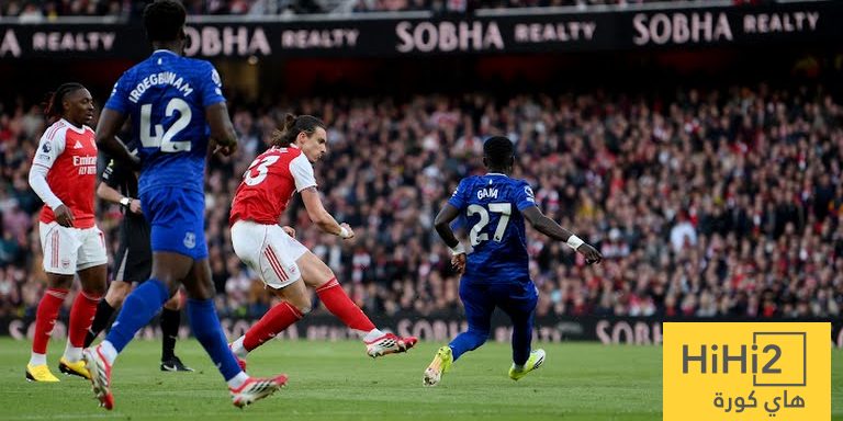 احصائيات مباراة ارسنال و ايفرتون في الدوري الانجليزي