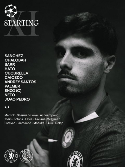 تشكيلة تشيلسي الرسمية ضد باريس سان جيرمان في دوري أبطال أوروبا 3