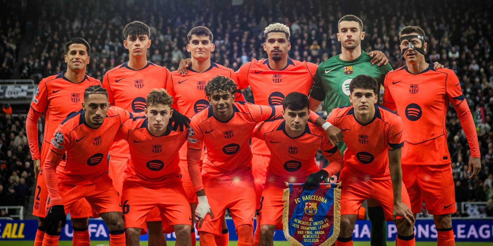 قائمة برشلونة الرسمية لمواجهة نيوكاسل يونايتد