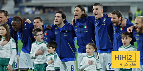 إحصائيات نصف ساعة لمباراة إيطاليا وأيرلندا الشمالية