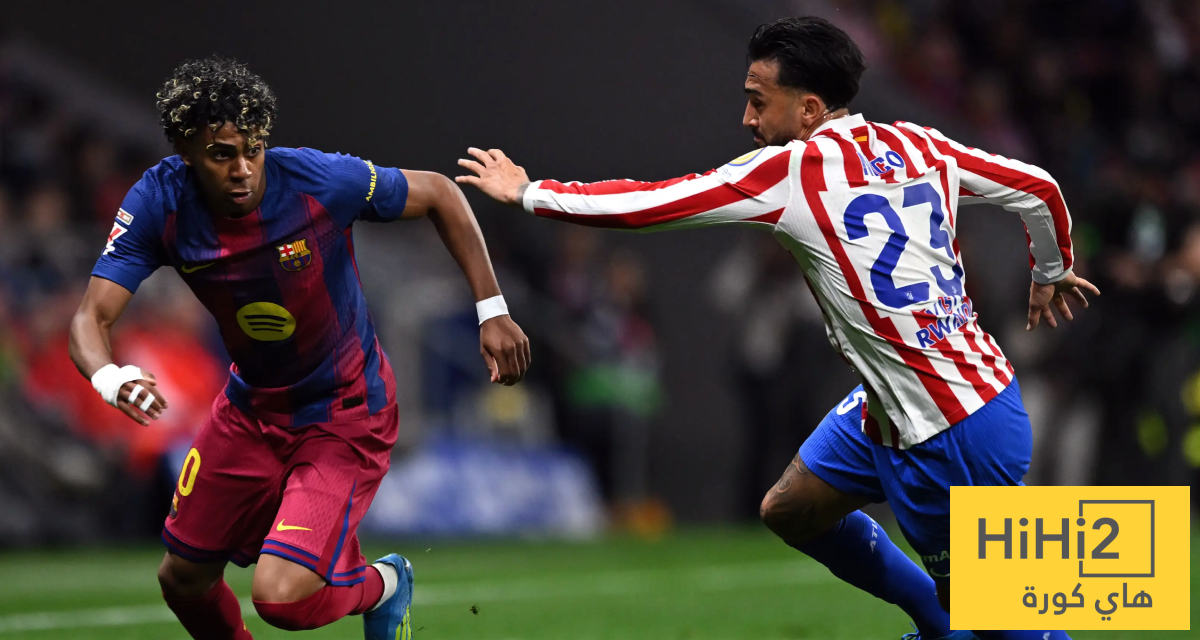 أرقام لامين يامال ضد أتلتيكو مدريد