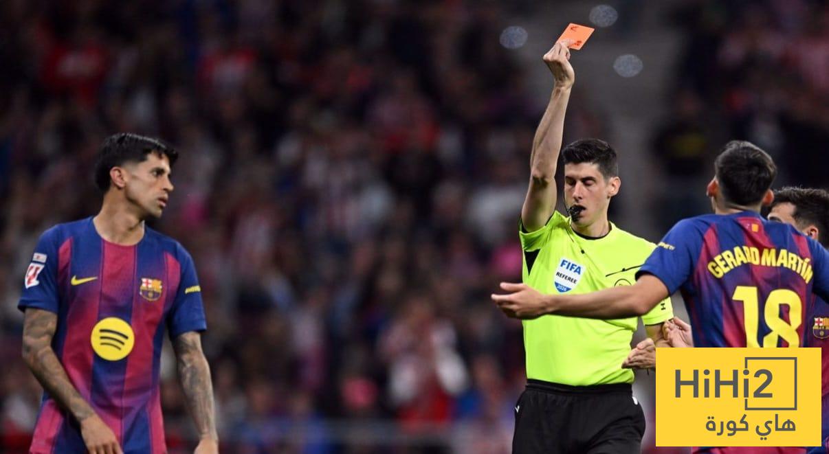 الاتحاد الإسباني ينشر نص محادثة الفار في واقعة طرد لاعب برشلونة الاتحاد الإسباني ينشر نص محادثة الفار في واقعة طرد لاعب برشلونة