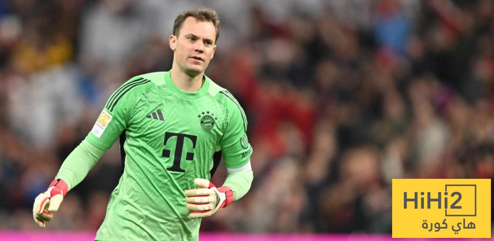 أرقام مقلقة لنوير قبل مواجهة ريال مدريد