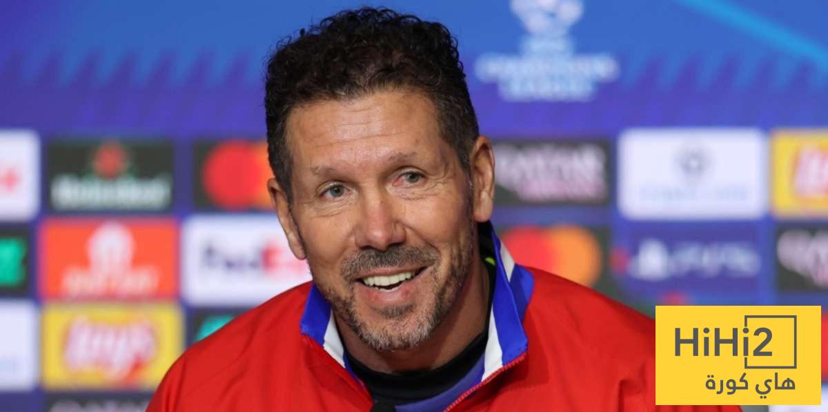 تشكيلة اتلتيكو مدريد الرسمية للقاء برشلونة